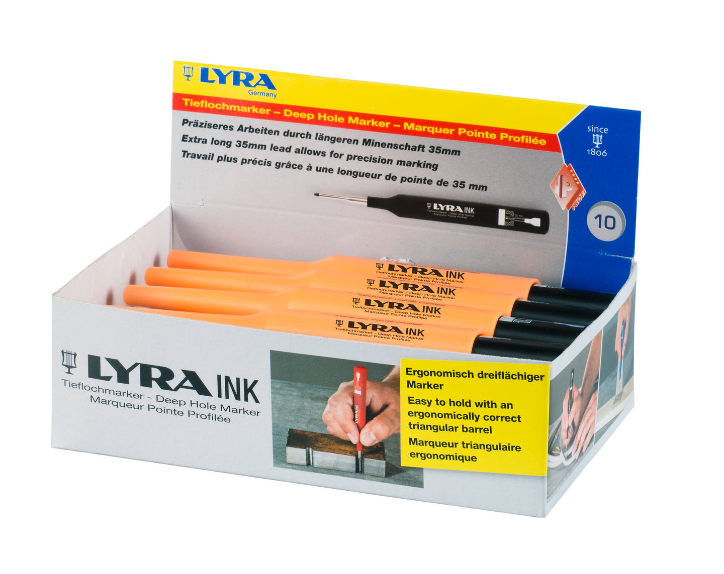 Reikämarkkeri Lyra INK musta