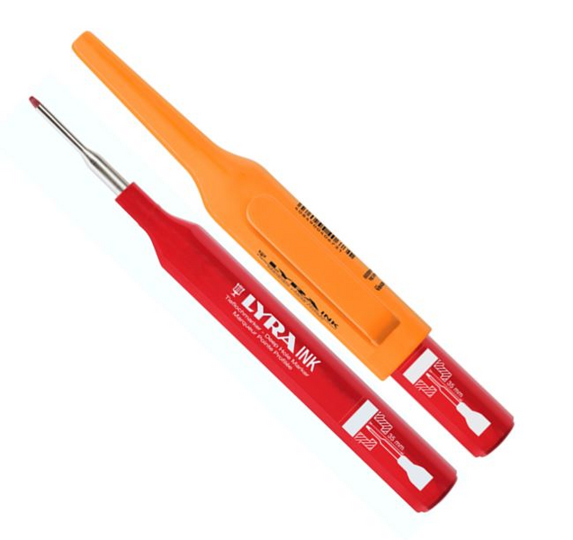 Reikämarkkeri Lyra INK punainen