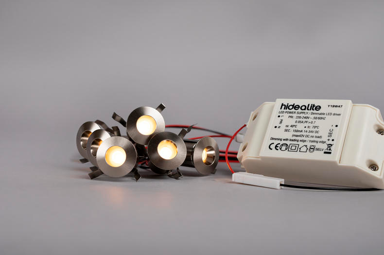 Saunavalaisin Hide-a-lite Heatline Heatspot G2 Kit teräs 2700K