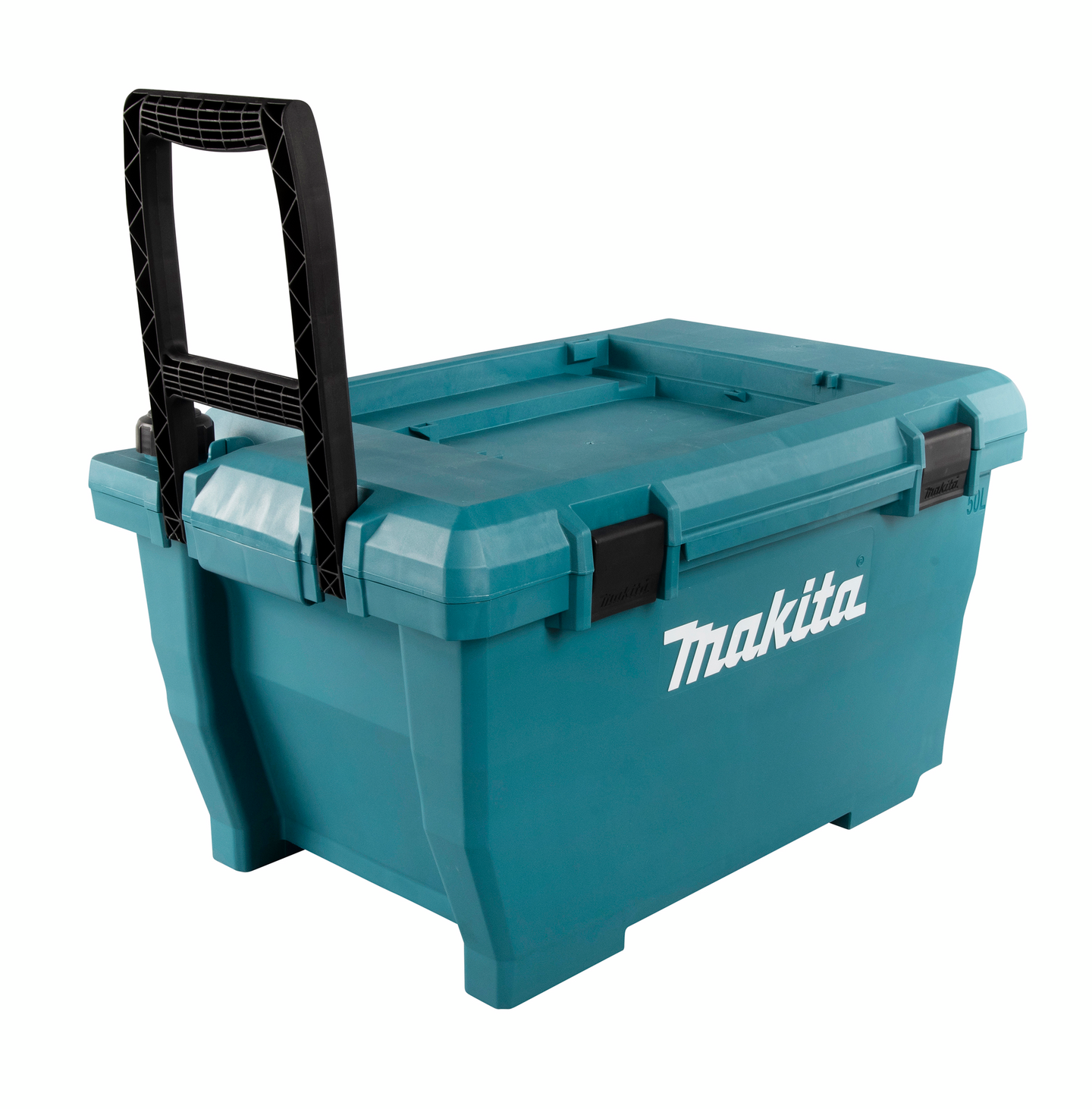 Säilytys-/vesiastia Makita pyörillä DHW080-akkupainepesurille