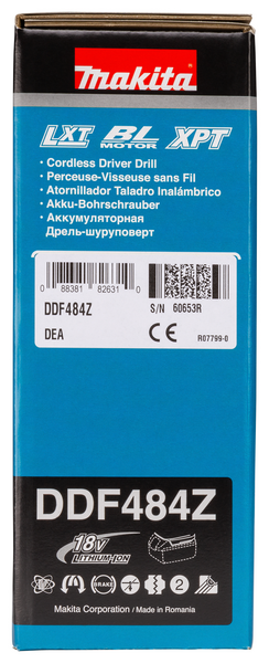 Akkuporakone Makita DDF484Z 18V runko