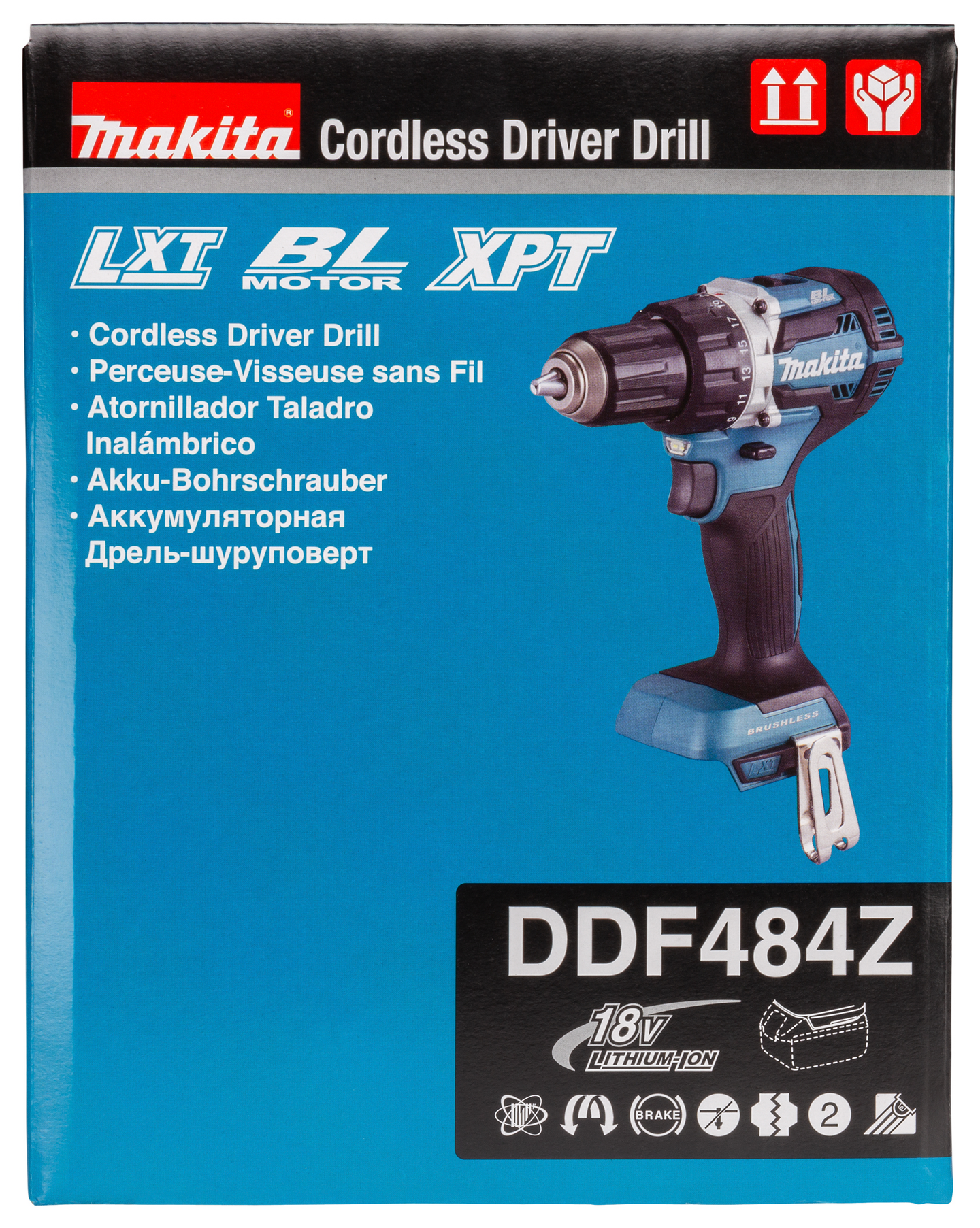 Akkuporakone Makita DDF484Z 18V runko