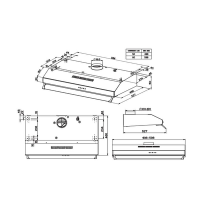 Liesituuletin Cello Gaia 300160W 60cm valkoinen