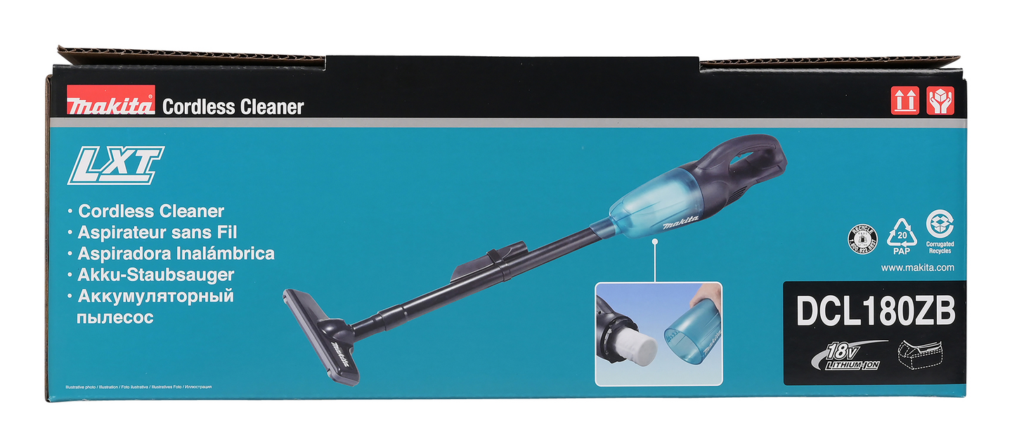 Akkuimuri Makita DCL180ZB 18V runko