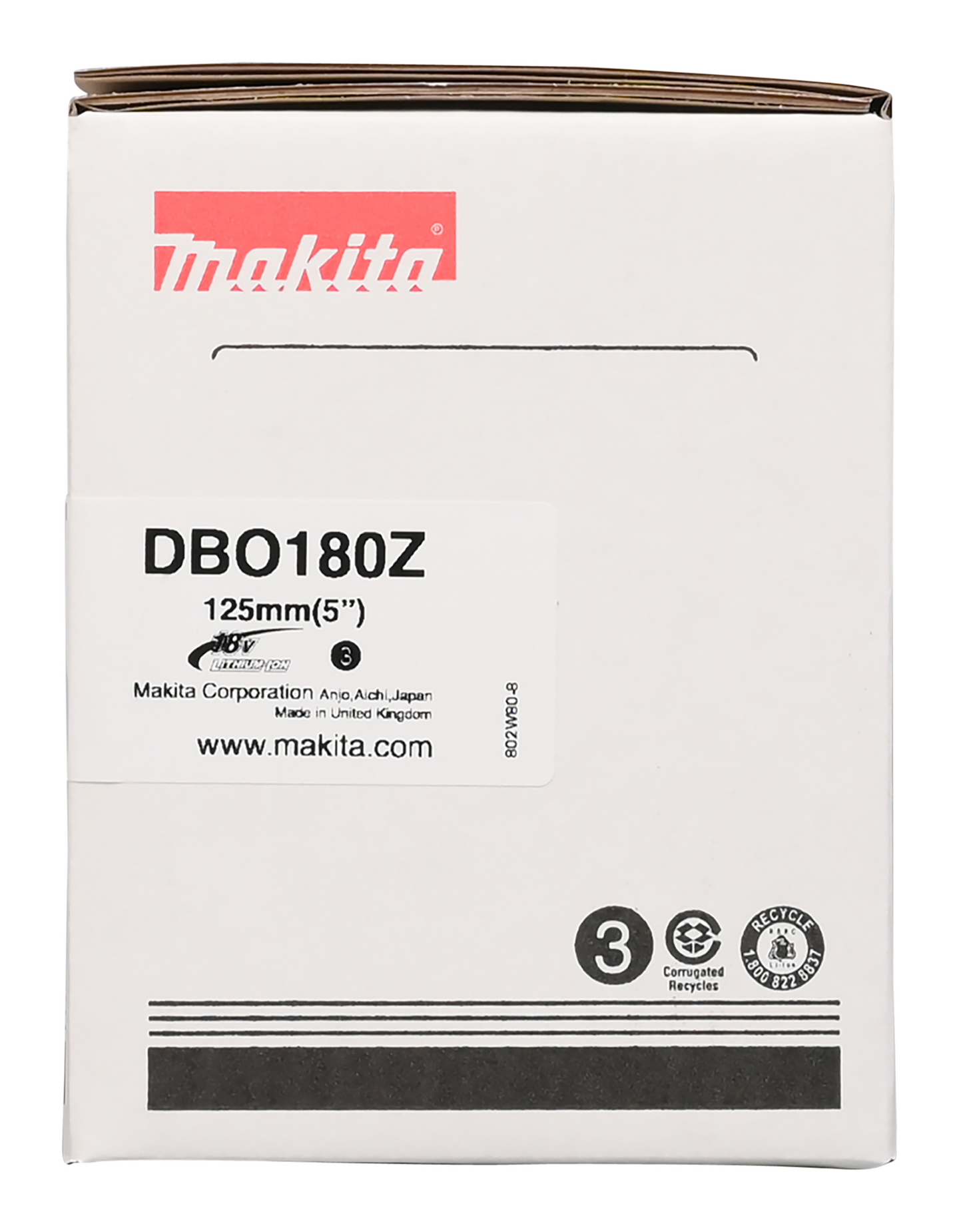 Akkuepäkeskohiomakone Makita DBO180Z 18V runko