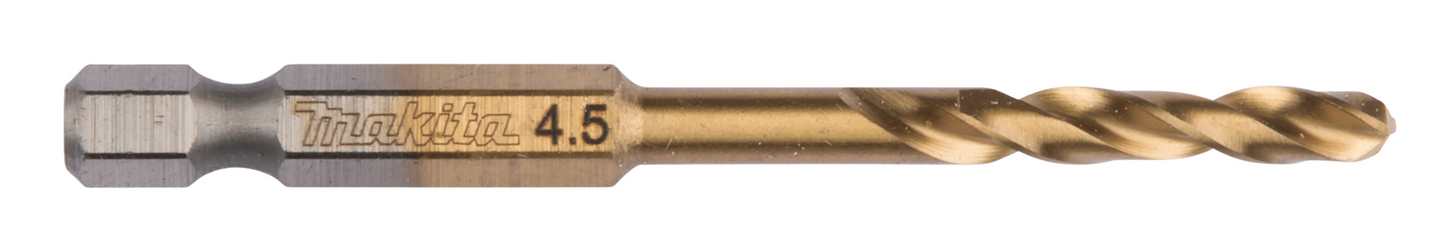 Metalliporanterä Makita 4,5x75mm HSS-TiN 1/4 kuusiokantakiinnitys