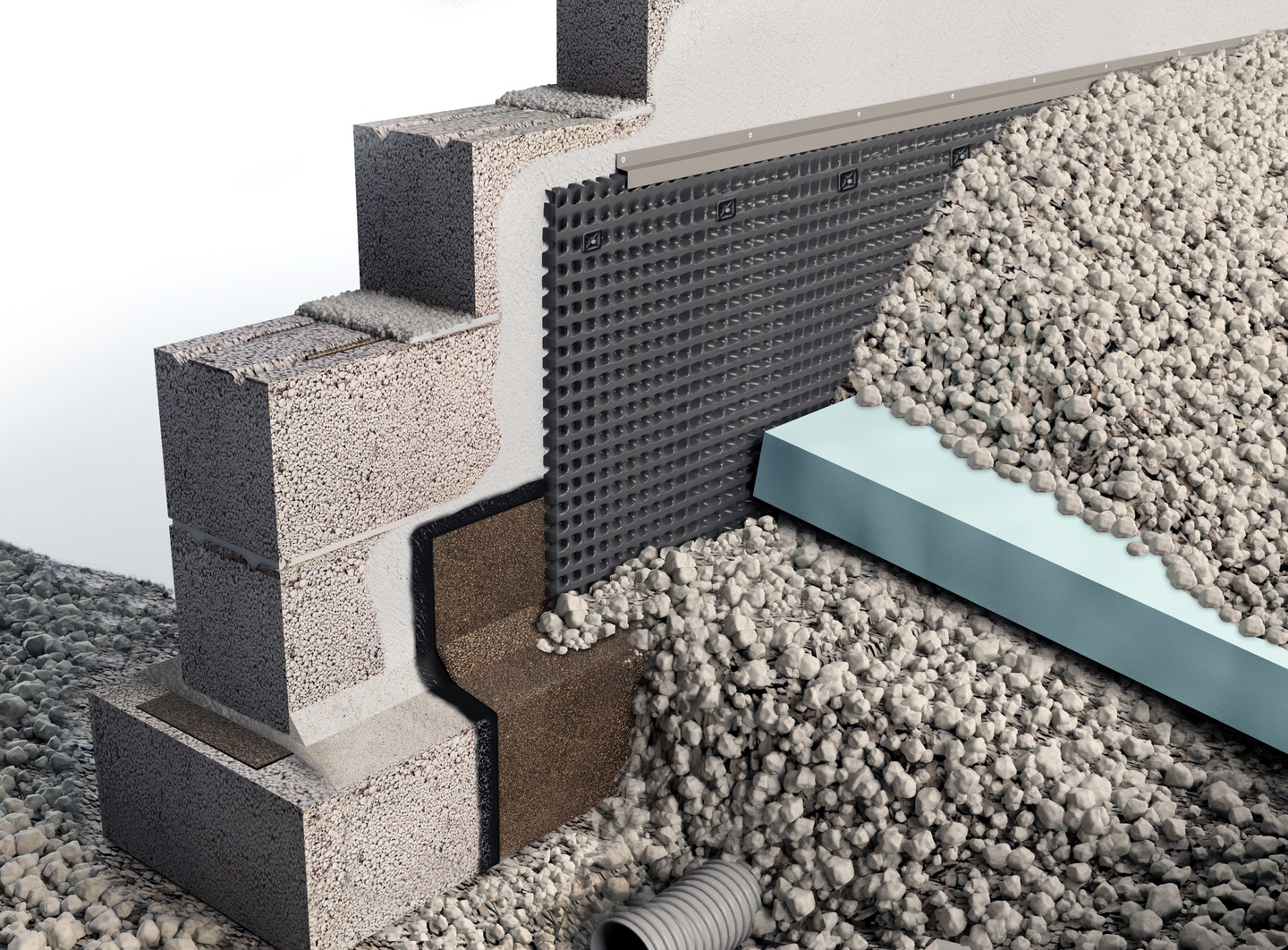 Perusmuurilevy Kerabit 1x20m HDPE