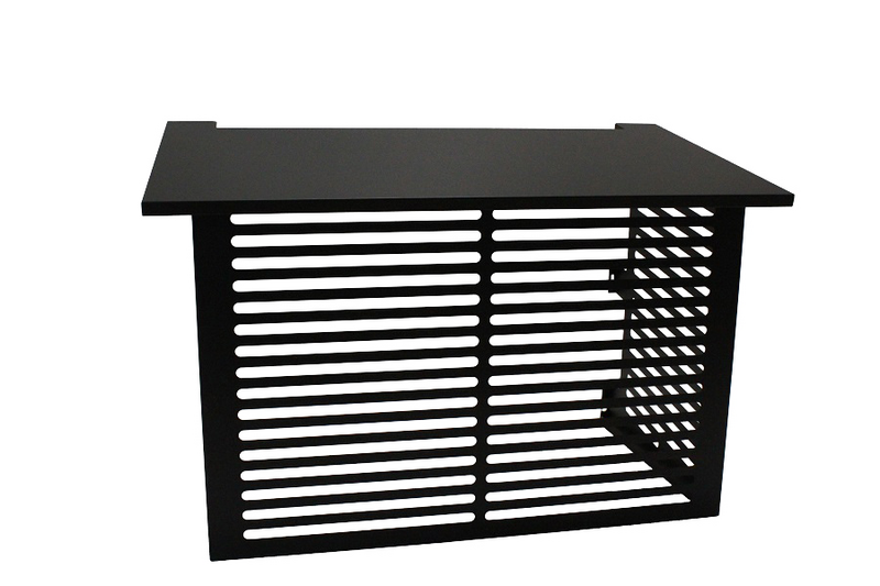 Ilmalämpöpumpun suojakotelo Kiilax RAL9005 musta