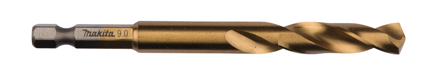 Metalliporanterä Makita 9,0x102mm HSS-TiN 1/4 kuusiokantakiinnitys