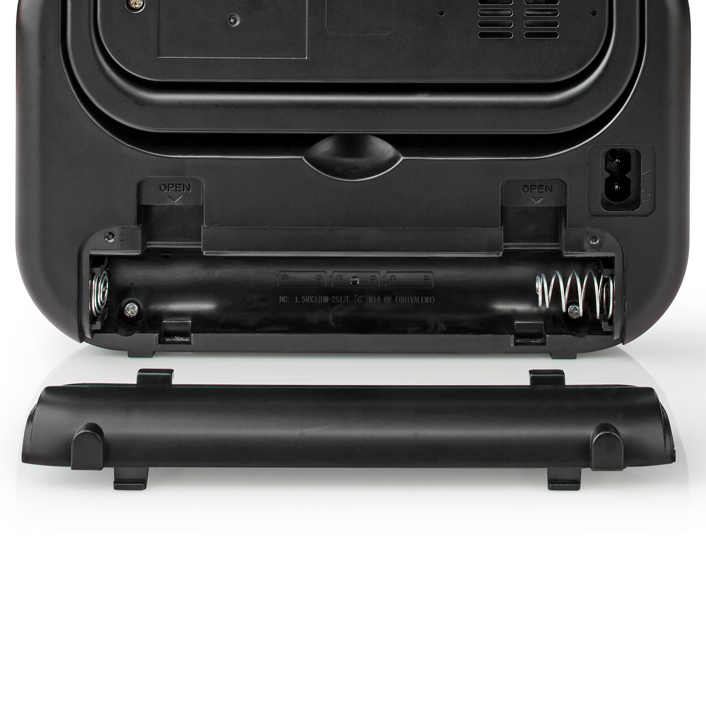 FM-radio Nedis RDFM1340GY paristo-/verkkovirtakäyttöinen kannettava