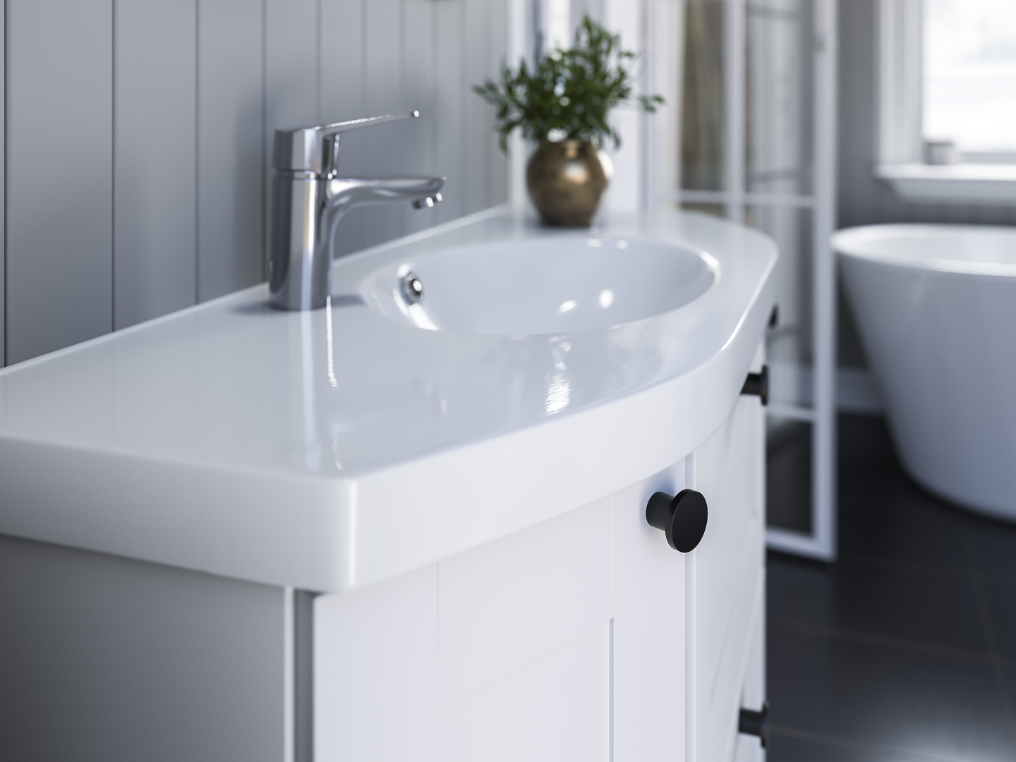 Allaskaappi Temal Mondo vasen ovella