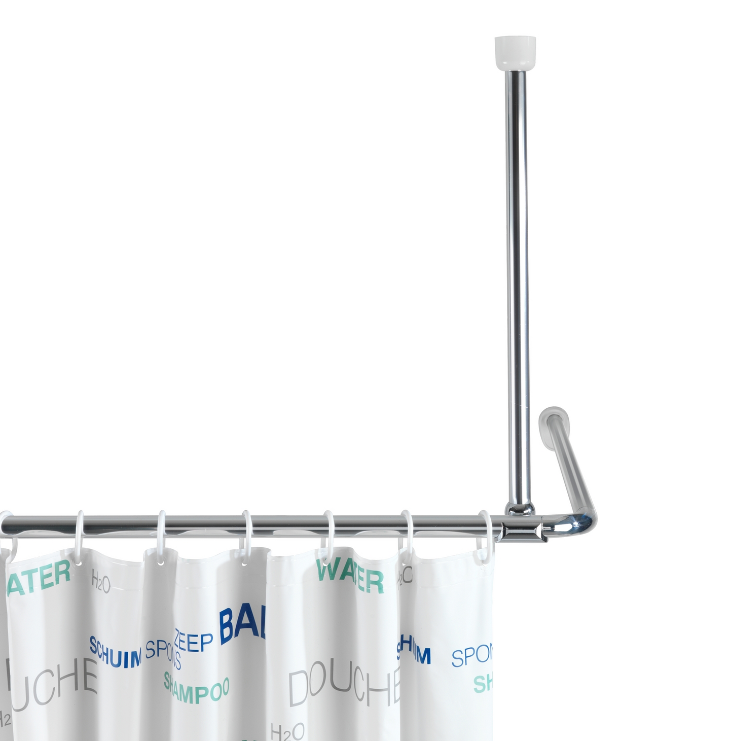 Suihkuverhotangon kattotuki Wenko kromi 57cm