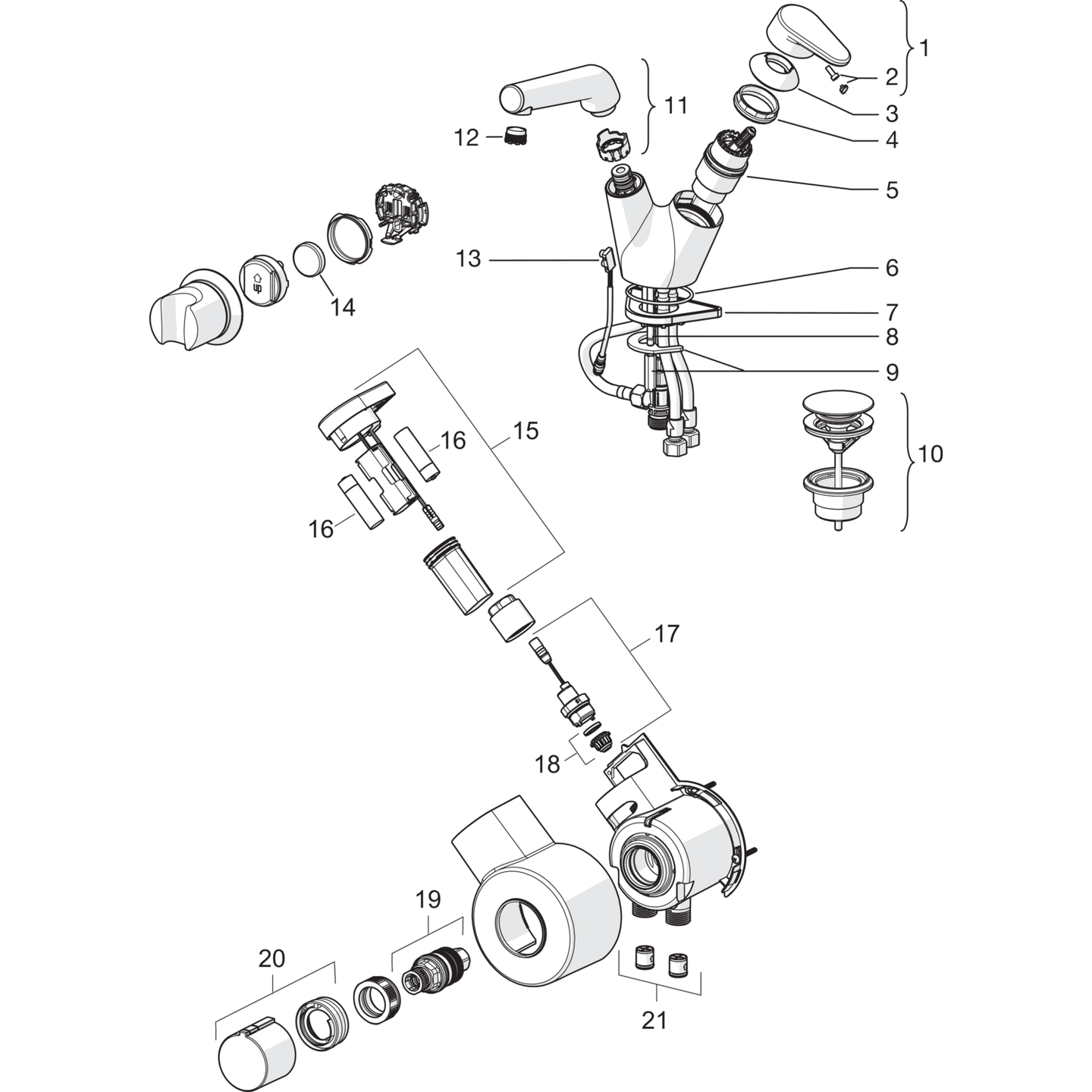 Pesuallashana Oras Signa 2216F 3V Bidetta