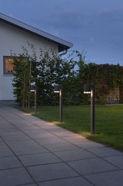 Pylväsvalaisin Konstsmide Modena musta 35W GU10