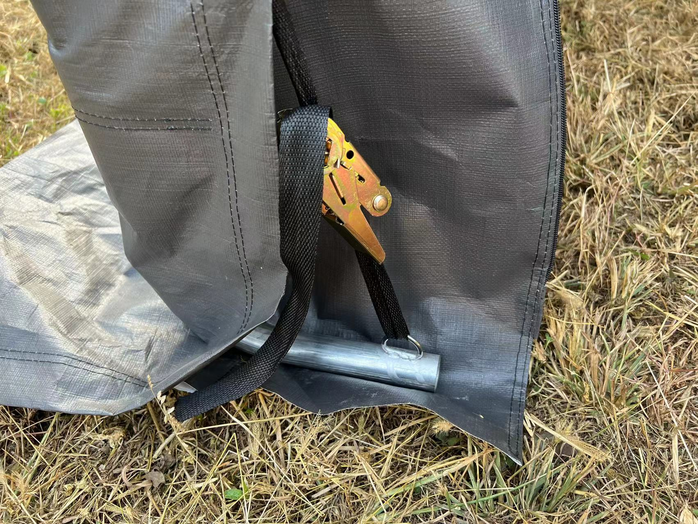 Pressutalli PROF 2,3x3,7x2,34m tummanharmaa