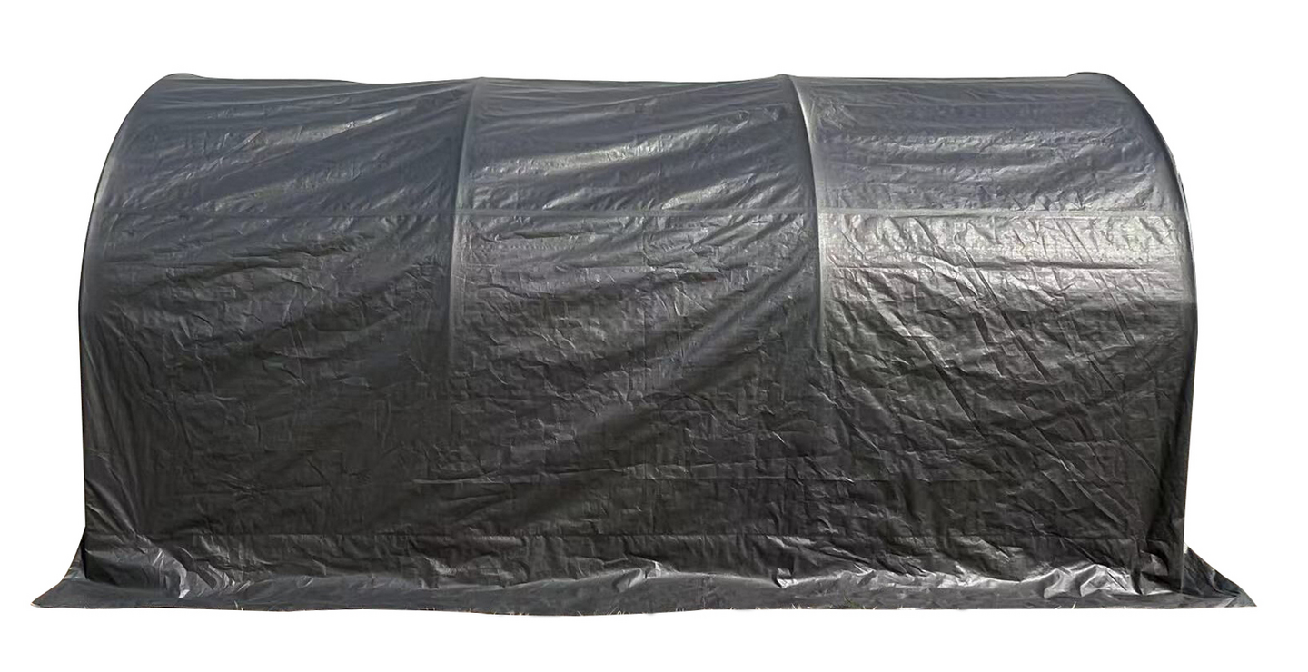 Pressutalli PROF 3,0x5,0x2,4m tummanharmaa/valkoinen