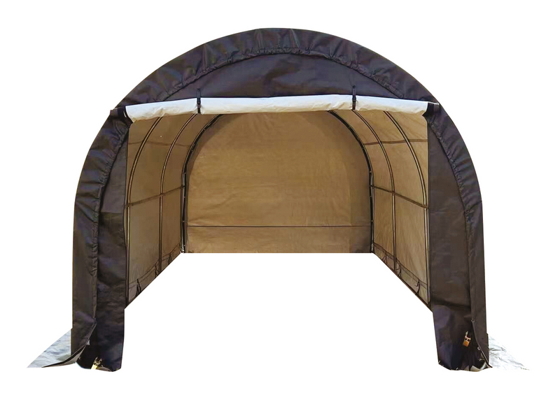 Pressutalli PROF 3,0x5,0x2,4m tummanharmaa/valkoinen