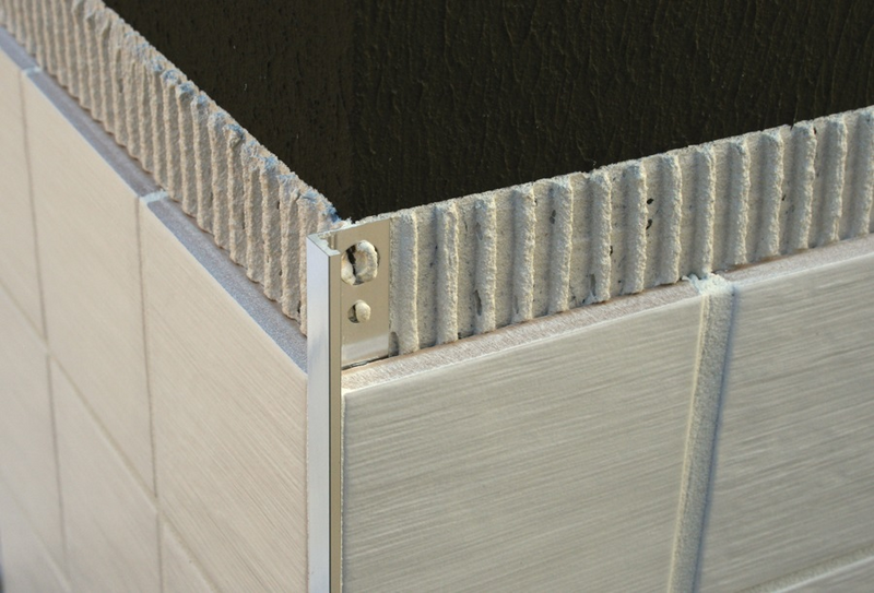 Laattalista Genesis L-malli 8mm 250cm valkoinen