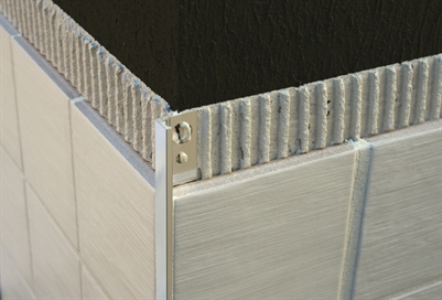 Laattalista Genesis L-malli 10mm 250 cm valkoinen