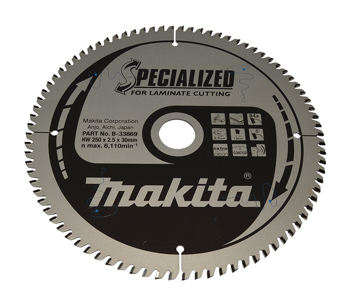 Pyörösahanterä Makita Specialized 250x30x2,5mm Z-84