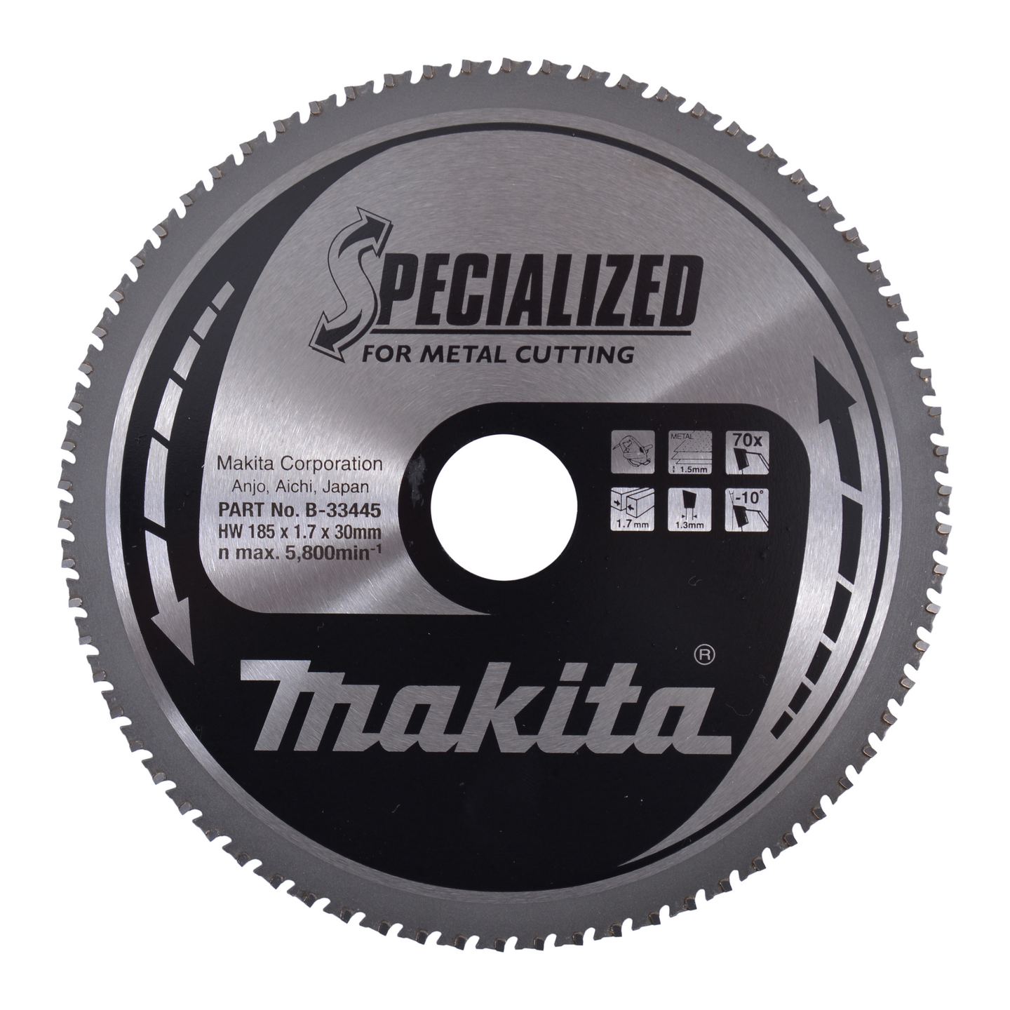 Pyörösahanterä Makita Specialized 185x30x1,7mm Z-70