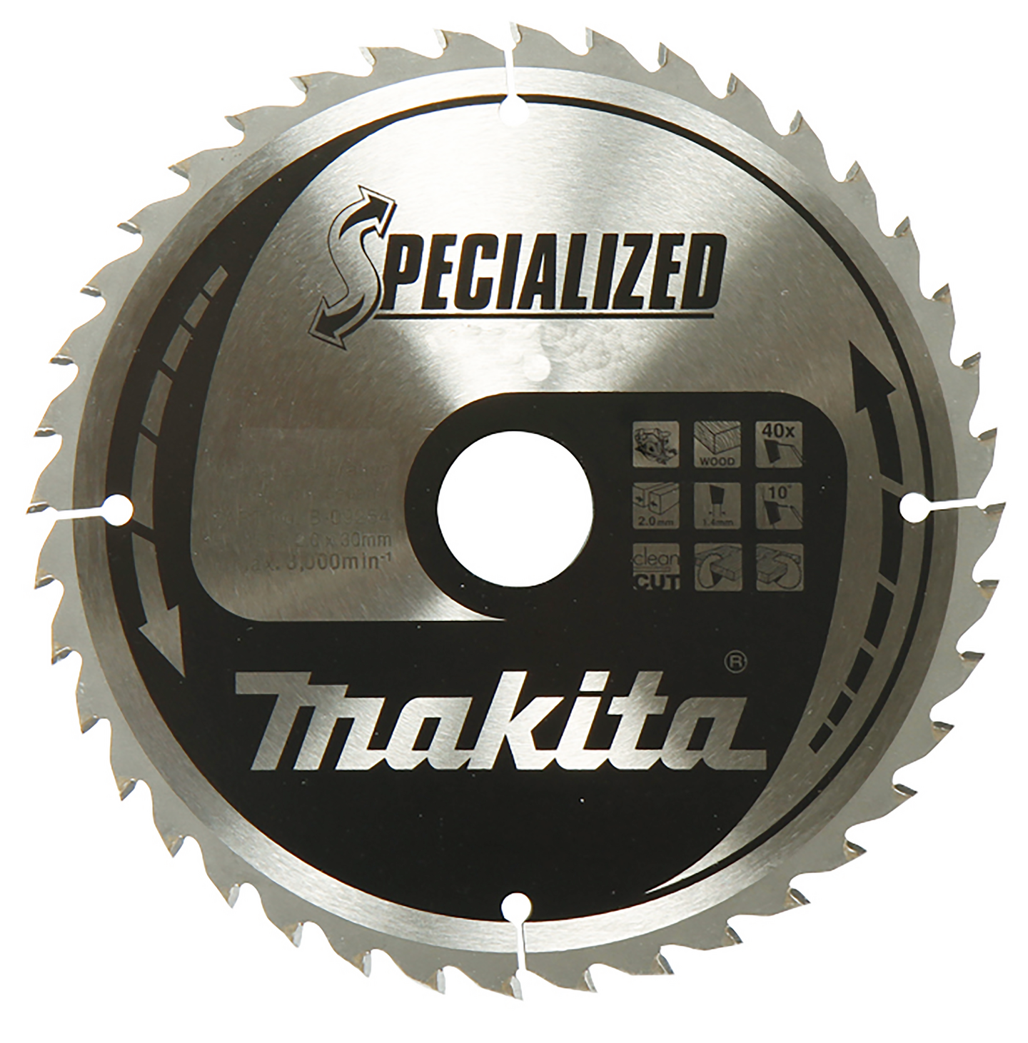 Pyörösahanterä Makita Specialized 165x20x1,45mm Z-44 puu/MDF