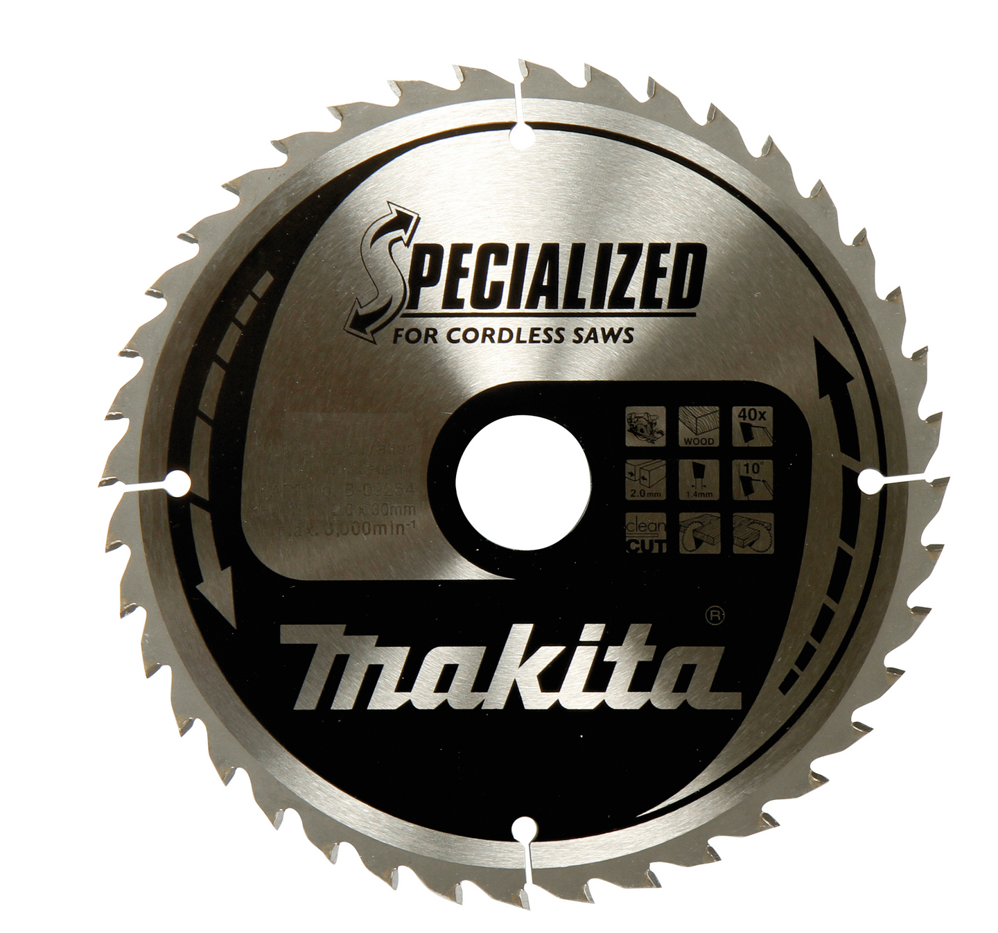 Pyörösahanterä Makita Specialized 190x30x1,45mm Z-44