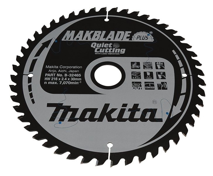 Pyörösahanterä Makita Makblade Plus 216x30x2,4mm Z-48