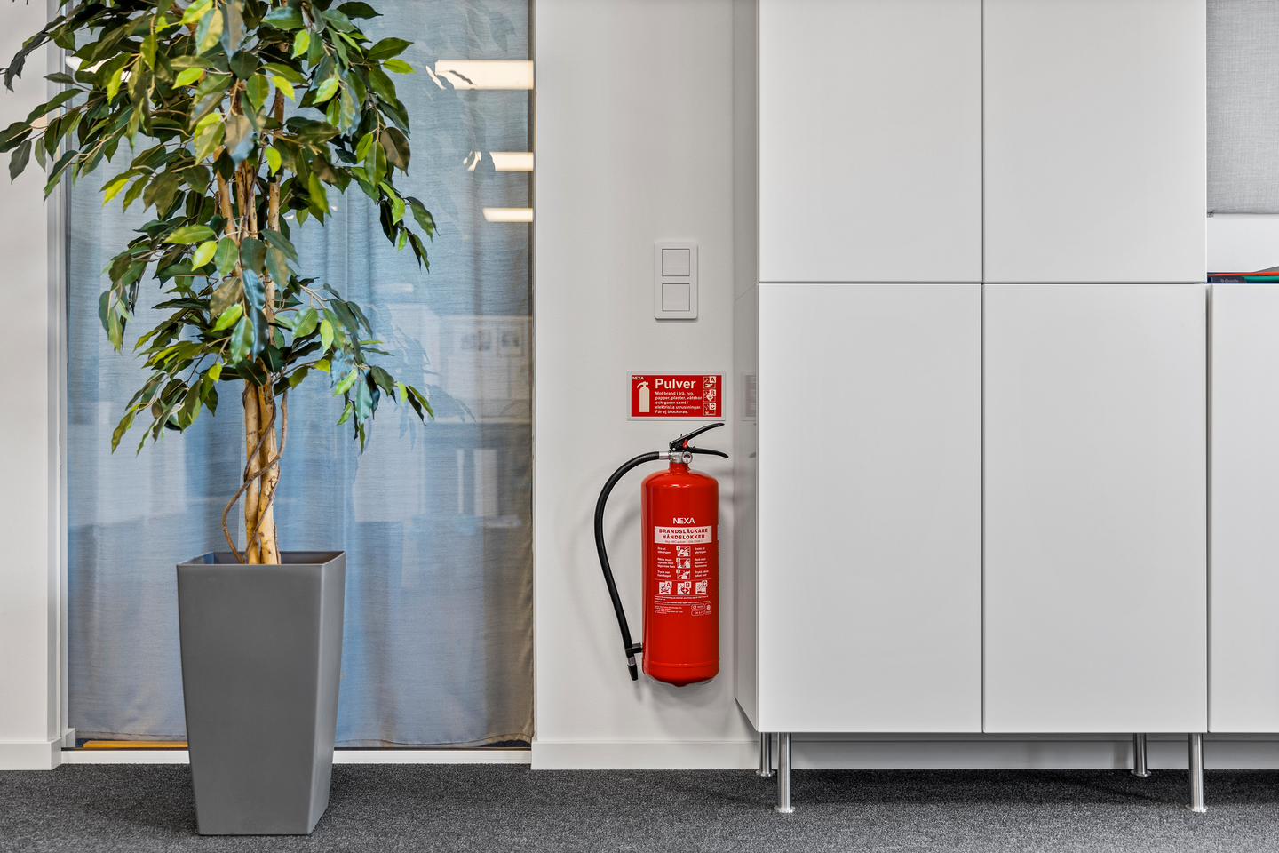 PULVERSLÄCKARE NEXA 6 KG 43A RÖD NE, BRANDSLÄCKARE 6 KG PULVER 43A