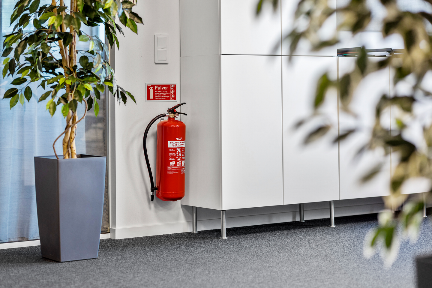 PULVERSLÄCKARE NEXA 6 KG 43A RÖD NE, BRANDSLÄCKARE 6 KG PULVER 43A