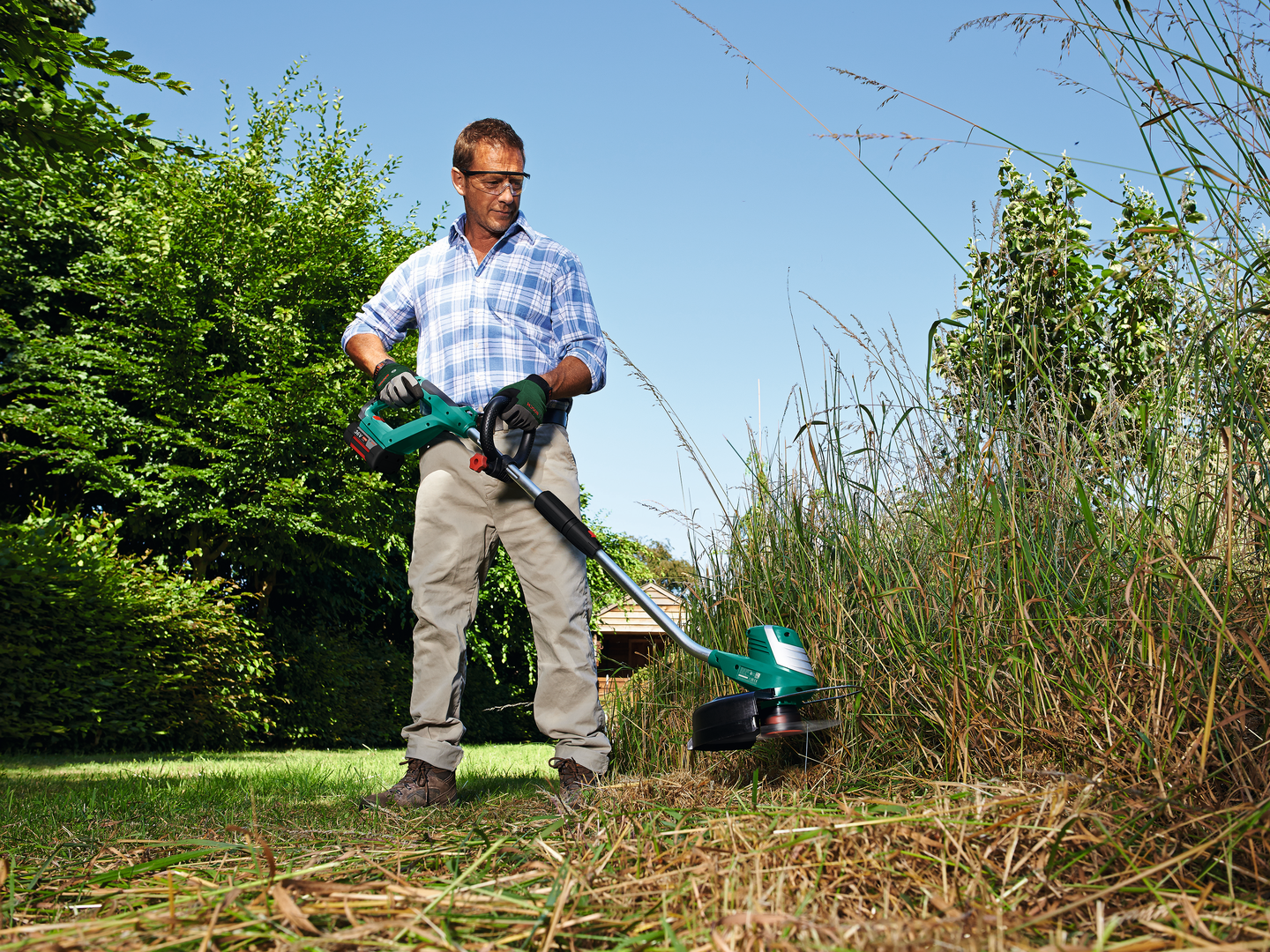 Akkutrimmeri Bosch advancedgrasscut 36-30 1x2,0Ah