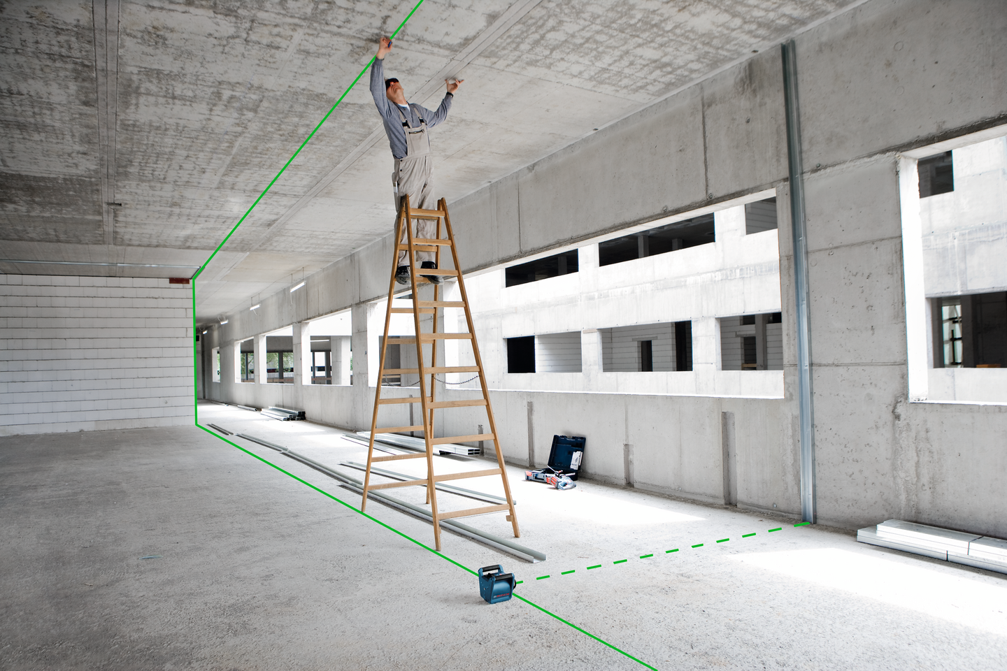 Pyörivä laser Bosch GRL 300 HVG setti