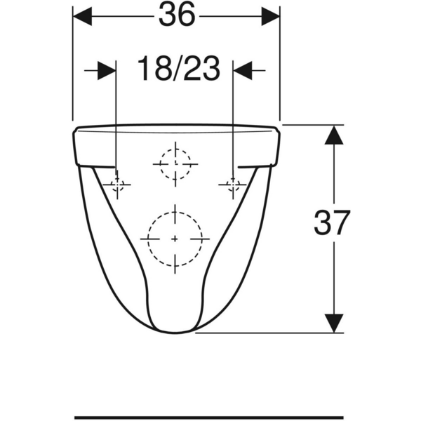 Wc-istuin IDO Seven D 15 seinä ilman kantta 7811501101