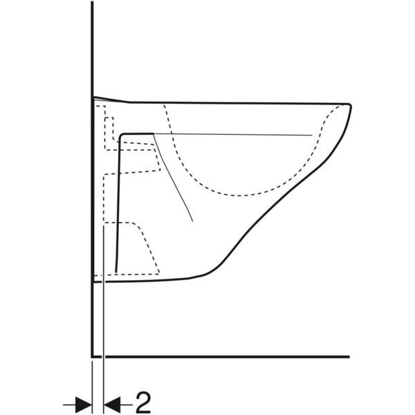 Wc-istuin IDO Seven D 15 seinä ilman kantta 7811501101