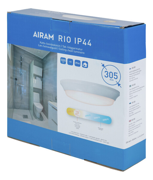 Kattovalaisin Airam Rio led 305 12W 1000lm 3000K valkoinen