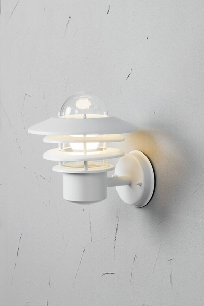 Ulkoseinävalaisin Airam Käpylä mini E27 valkoinen