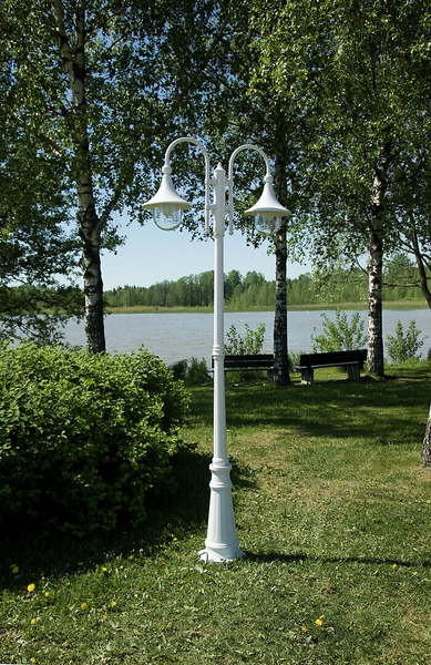 Ulkopylväsvalaisin Airam Kartano PKT-2-U E27 valkoinen