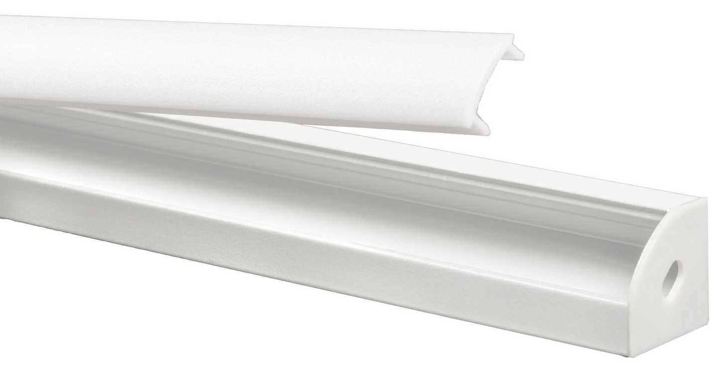 Alumiiniprofiili Airam Corner 1m valkoinen