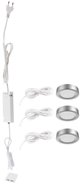 Alasvalo Airam Auri 3kpl 3W 3000K 110D hopea