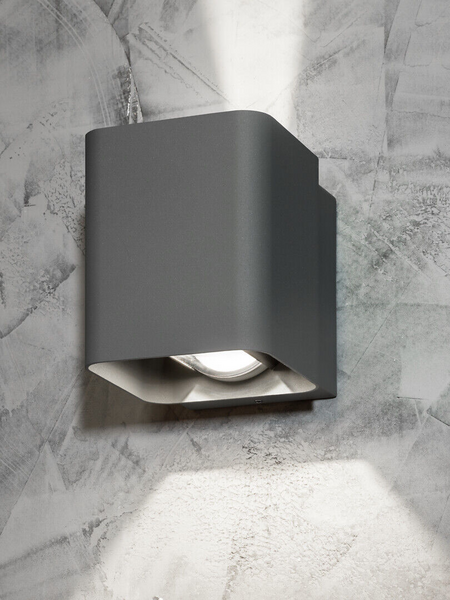 Ulkoseinävalaisin Airam Näsby II IP54 2x6W 2x430lm 3000K antrasiitti