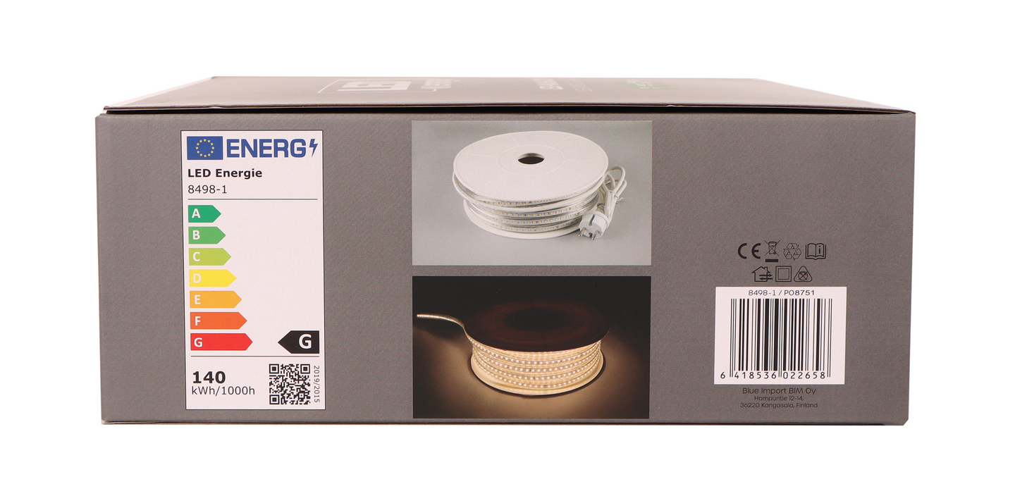 Valonauha Led Energie 230V 20m 4000K 7W/m 560lm/m IP44/IP65