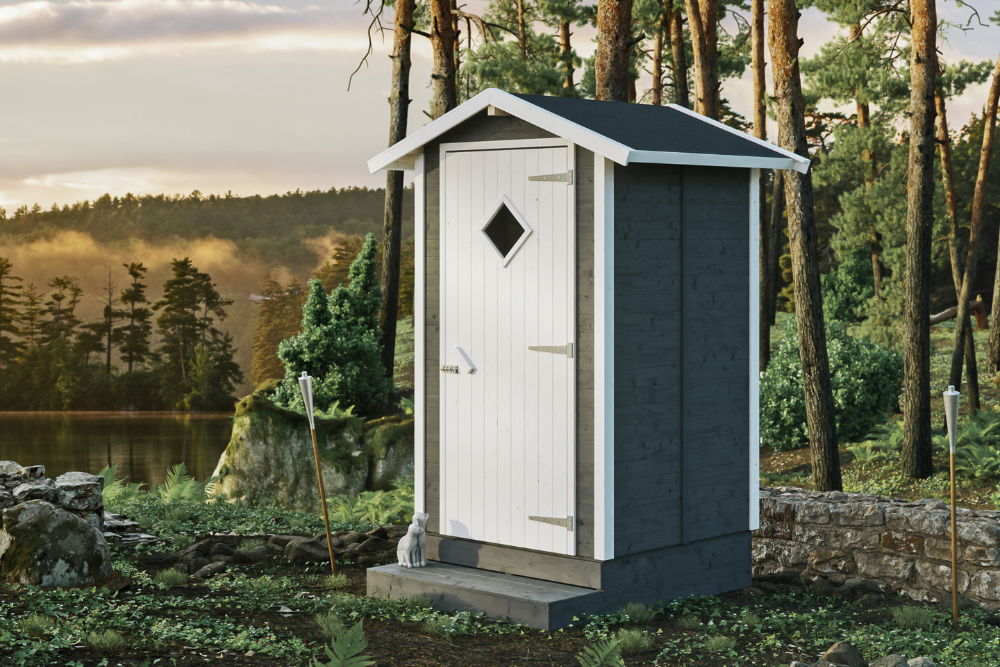 Mökkihuussi Goodiy Kuusikko 120x125cm