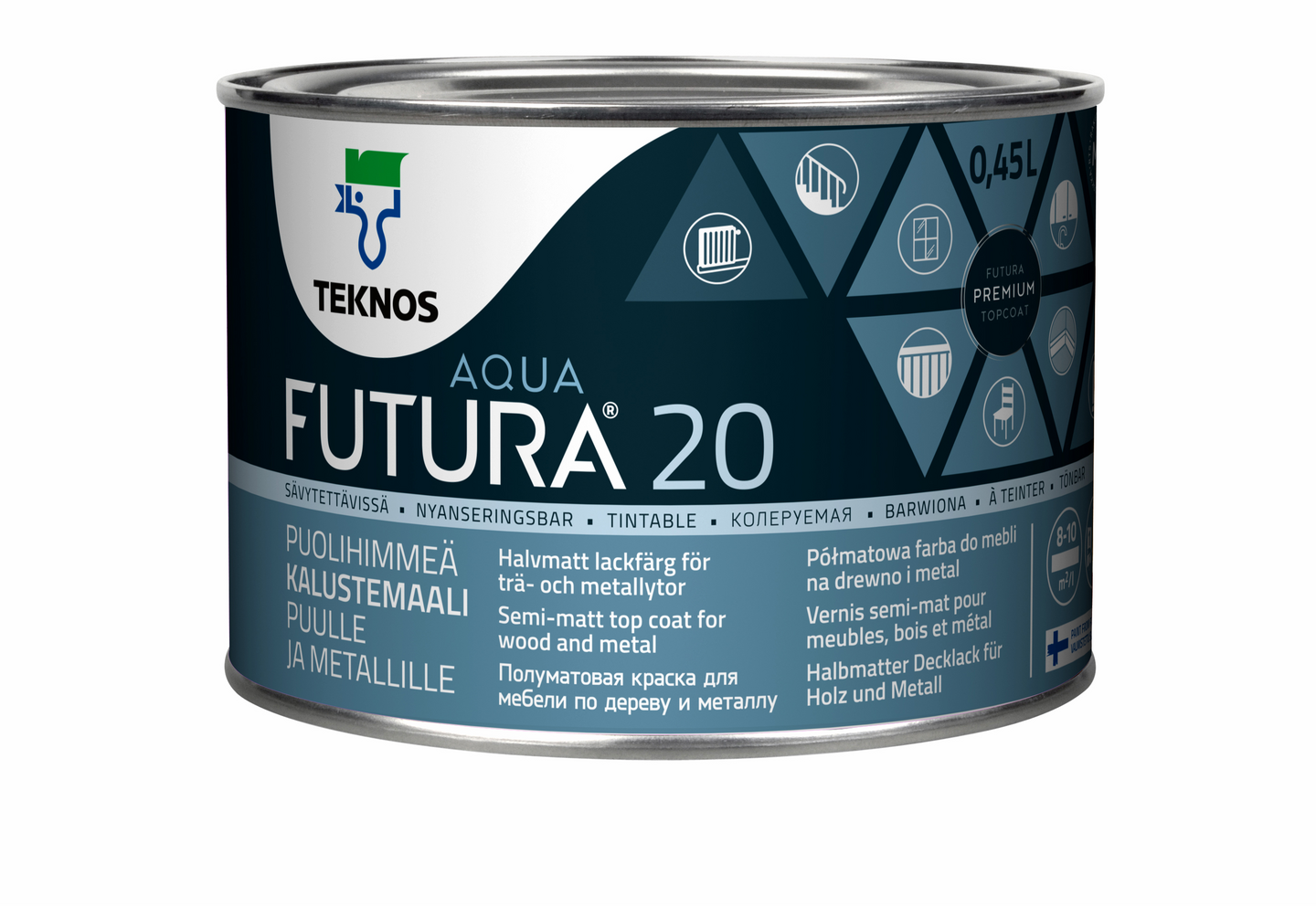 Futura Aqua 20 Kalustemaali 0,45l puolihimmeä PM3 sävytettävä