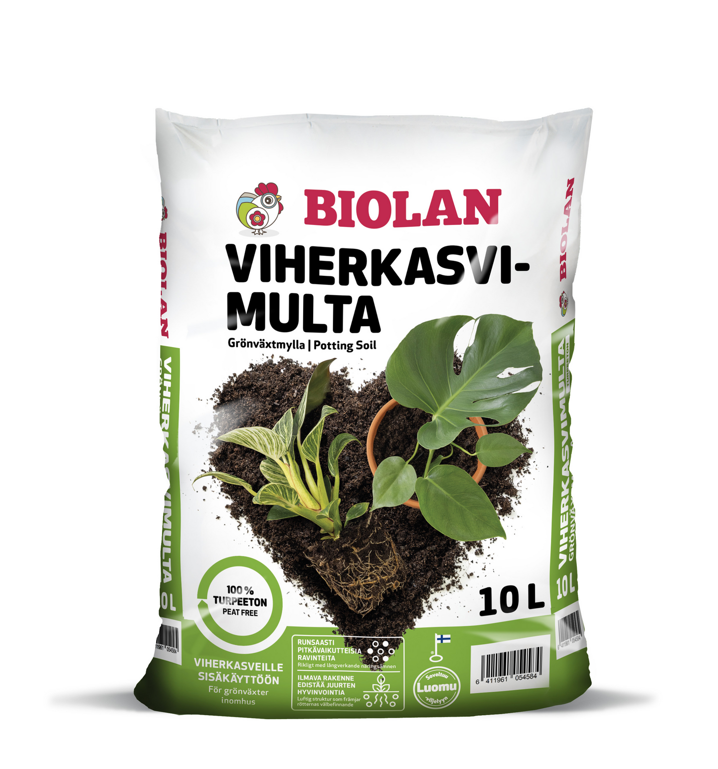 Viherkasvimulta Biolan turpeeton 10l