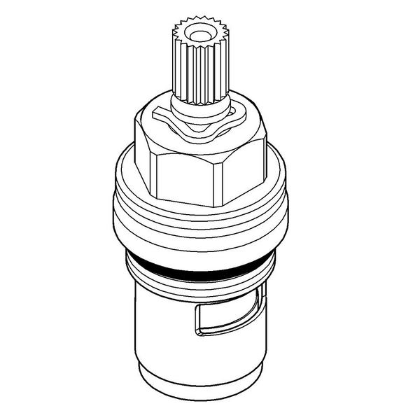Karapesä Grohe keraaminen 45346 180° varaosa