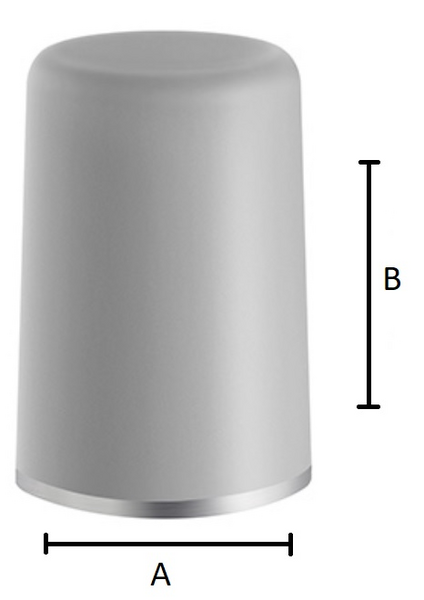 Ovenpysäytin Beslagsboden 72mm/50mm BB154 musta