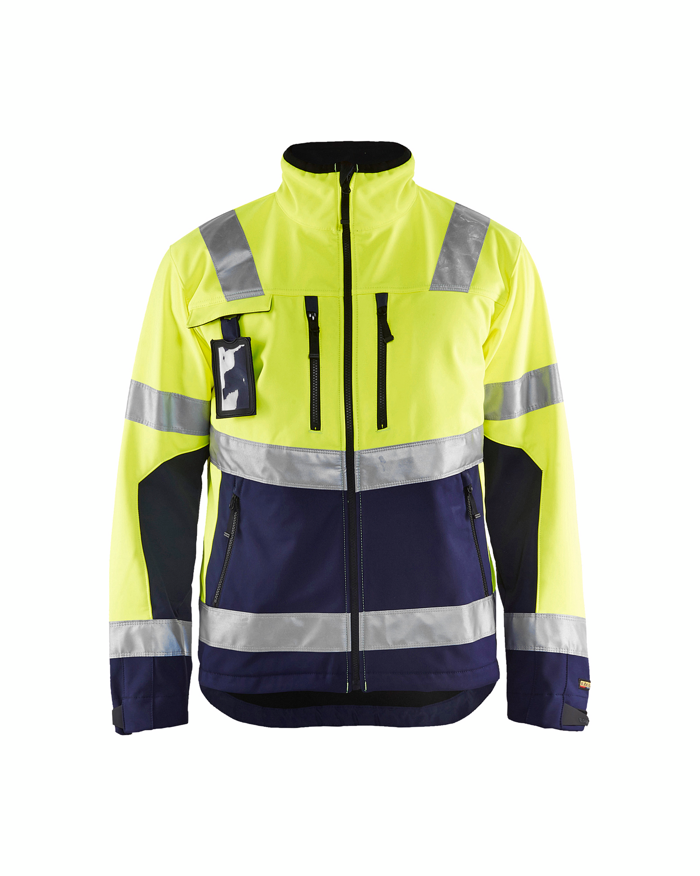 Softshell-takki Blåkläder Hi-Vis 490025173389 keltainen-tummansininen