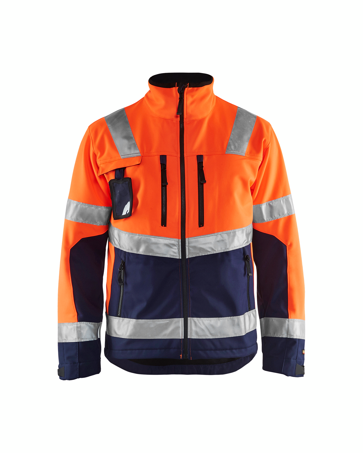 Softshell-takki Blåkläder Hi-Vis 490025175389 oranssi-tummansininen