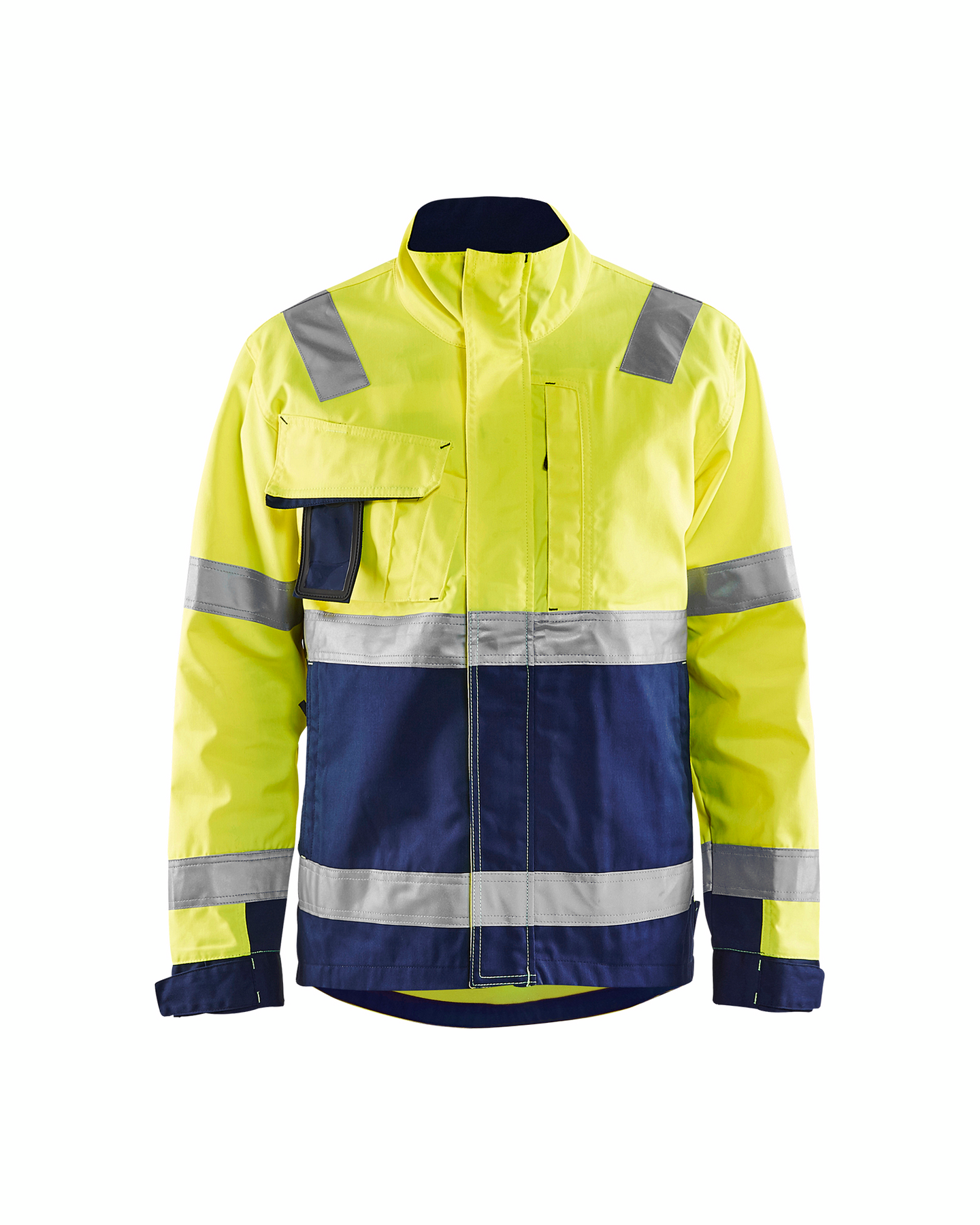 Takki Blåkläder Hi-Vis 406418113389 keltainen-tummansininen