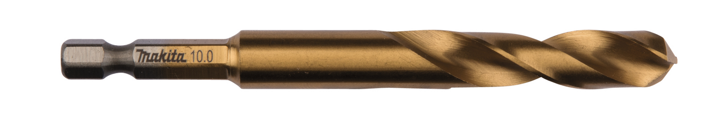 Metalliporanterä Makita 10,0x102mm HSS-TiN 1/4 kuusiokantakiinnitys